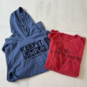 Life Is Good - Keep It Simple Combo - Hoodie & T-Shirt
